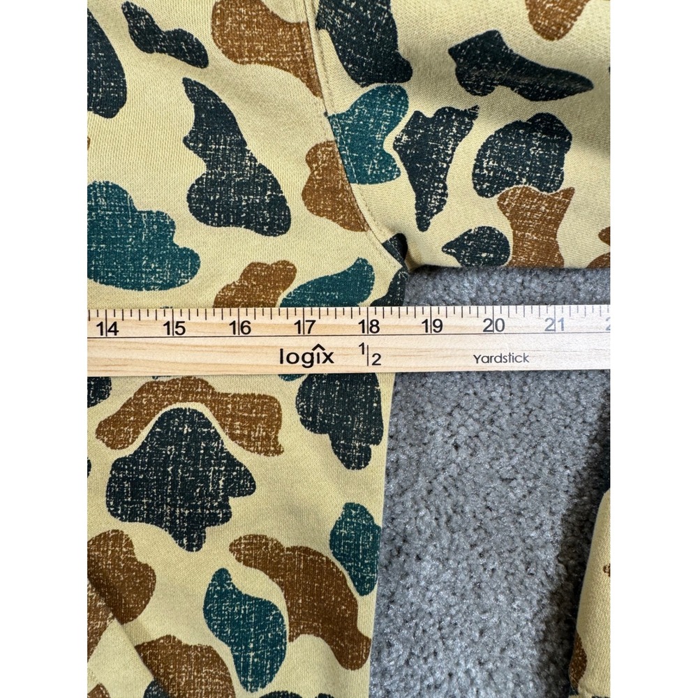 Carhartt Kids Camo Hoodie Pullover Sweatshirt Tan Teal Brown Logo Size L 14-16 - Picture 6 of 7